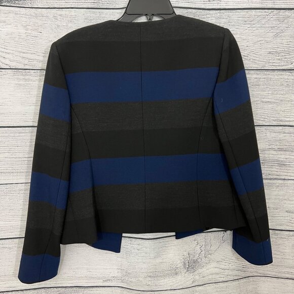 Tahari Striped Open Front Blazer, Size 4P - Picture 2 of 2